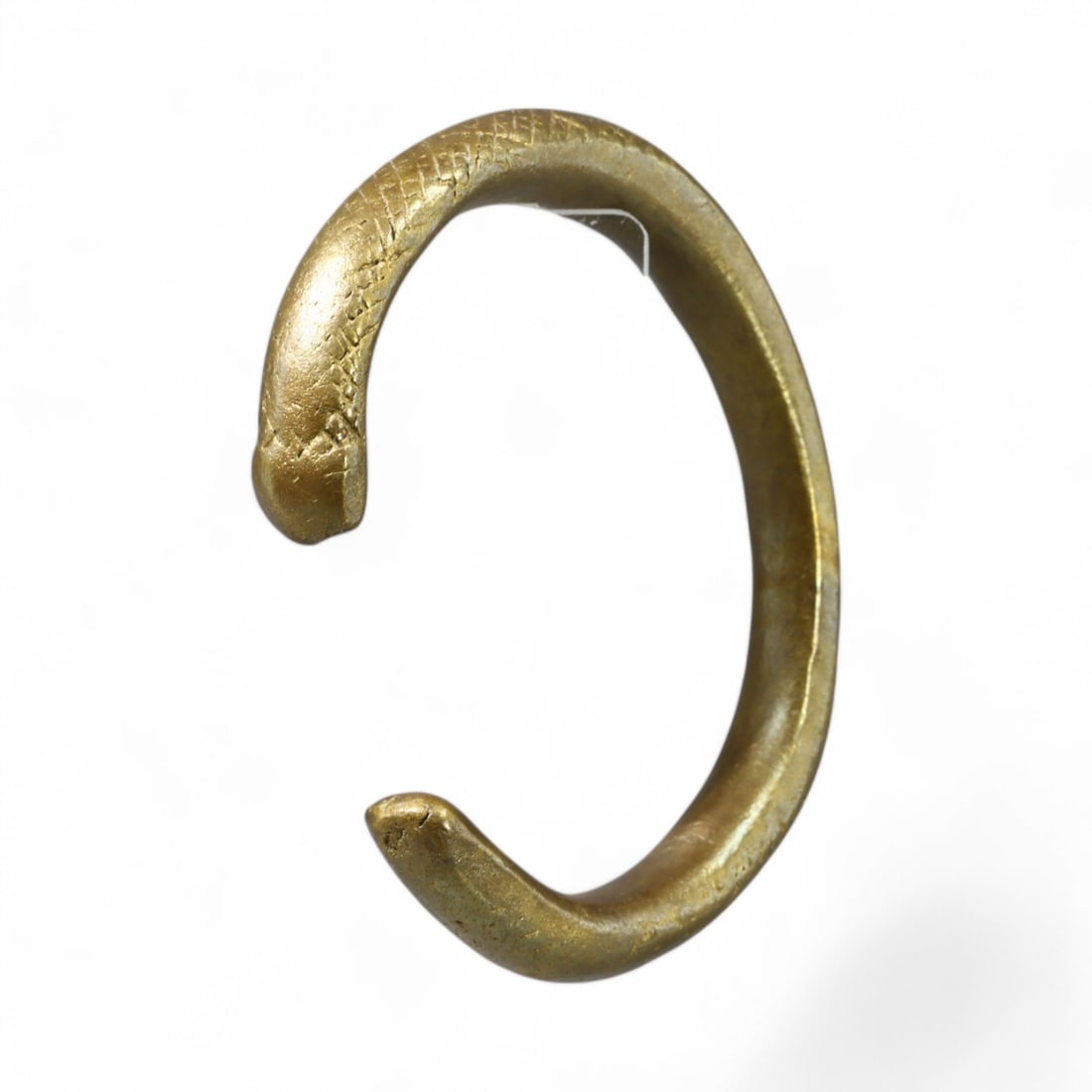 VIKING ERA: Bronze "Serpent Motif Cuff" Bracelet, Circa 9th-11th Century CE (5.5cm, 61g) (1 of 2)