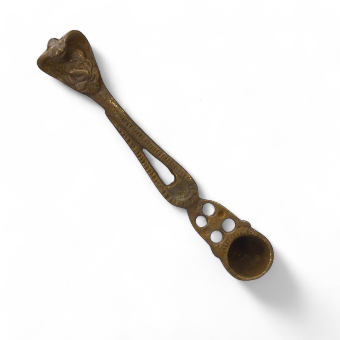 INDO-PACIFIC: Bronze Ritual Spoon, Circa 13th-15th Century CE (64g, 2.5x14.5cm) (1 of 2)