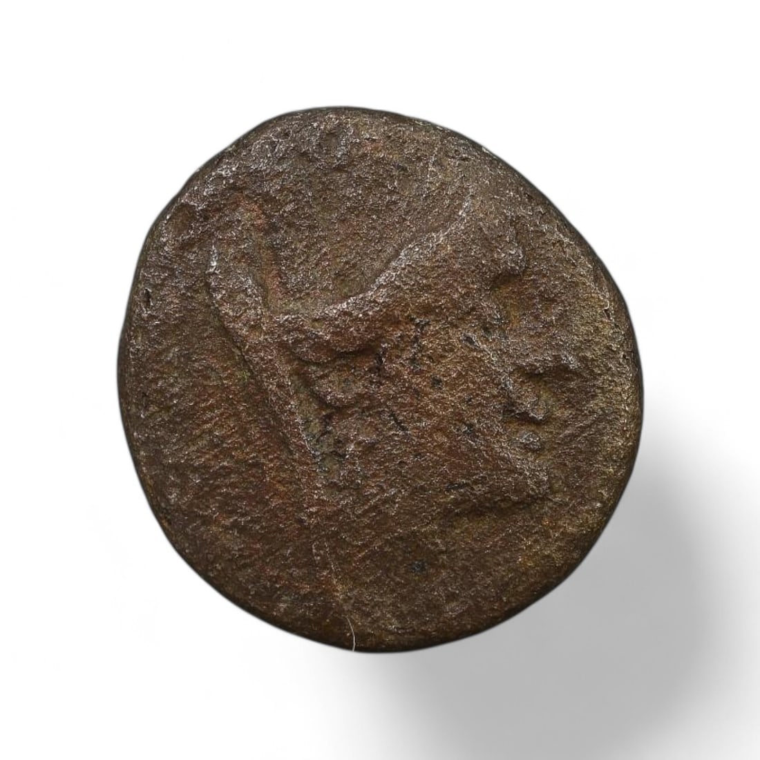 ROMAN REPUBLIC: AE18 Bronze Coin, 2nd-1st Century BCE (5g, 18mm) (1 of 2)