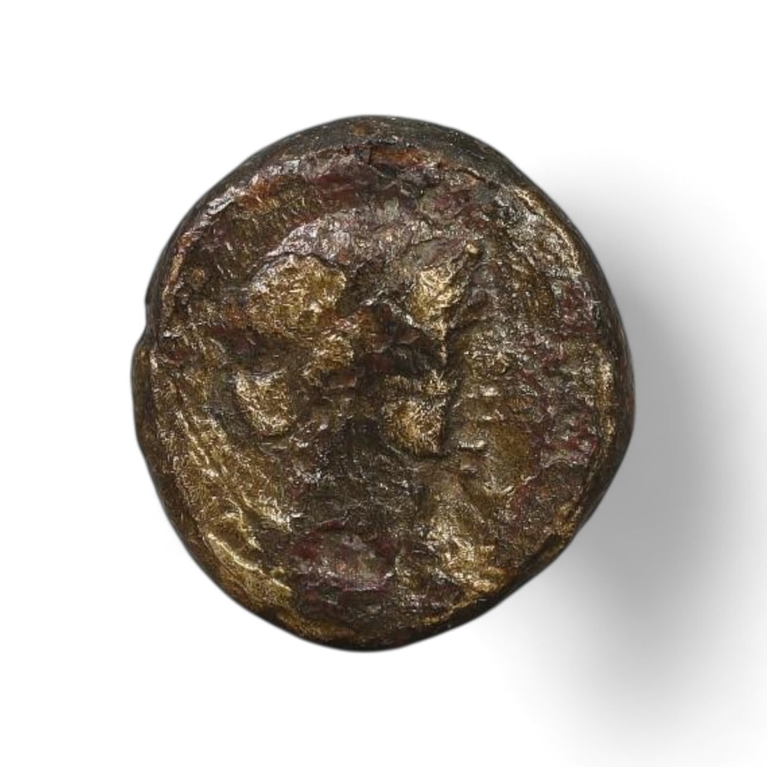 ANCIENT GREEK: Bronze AE14 Coin, Circa 4th-3rd Century BCE (14mm, 4g) (1 of 2)