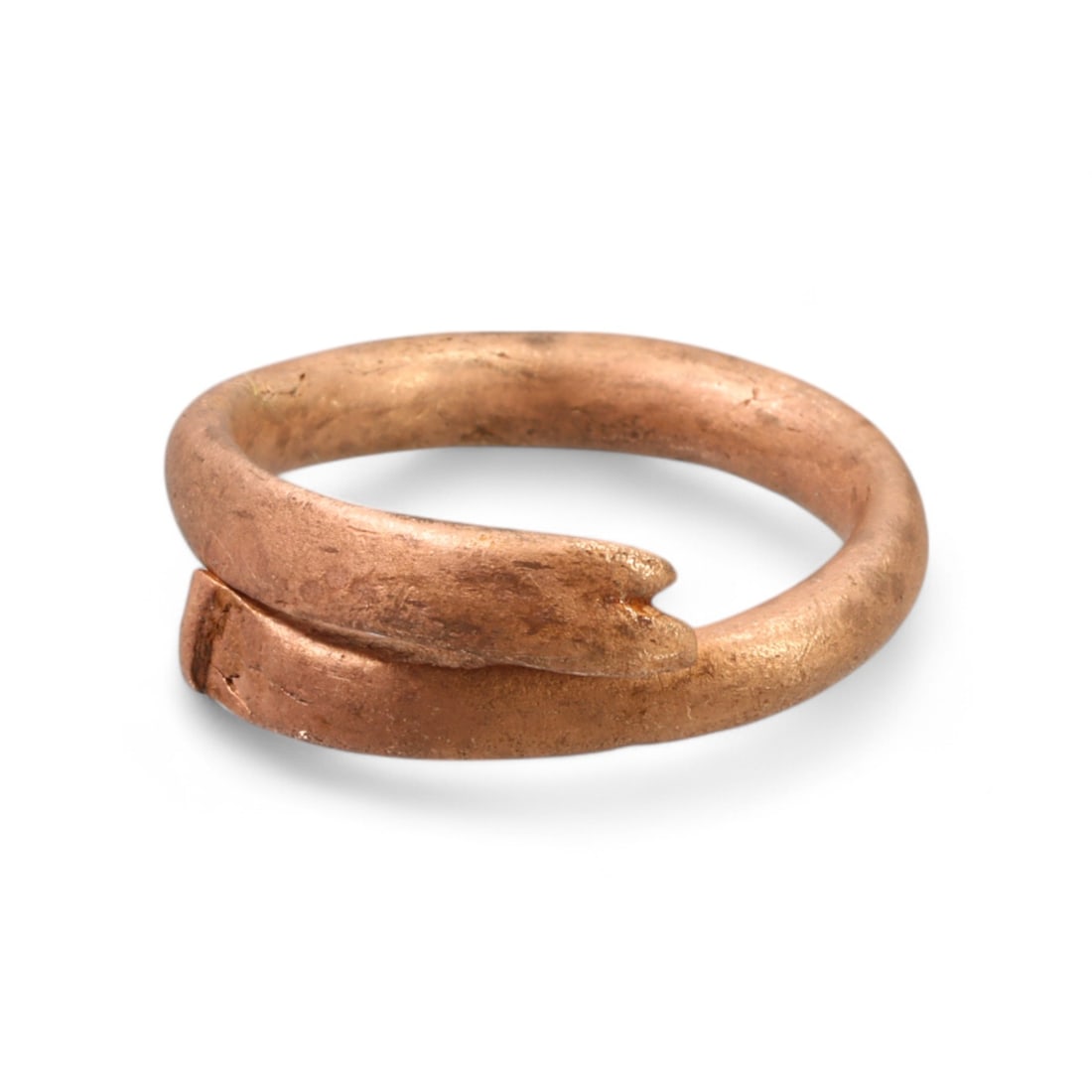 BRONZE AGE: Copper Proto-Money Spiral Ring, 12th-8th Century BCE (12g, 3cm) (1 of 2)