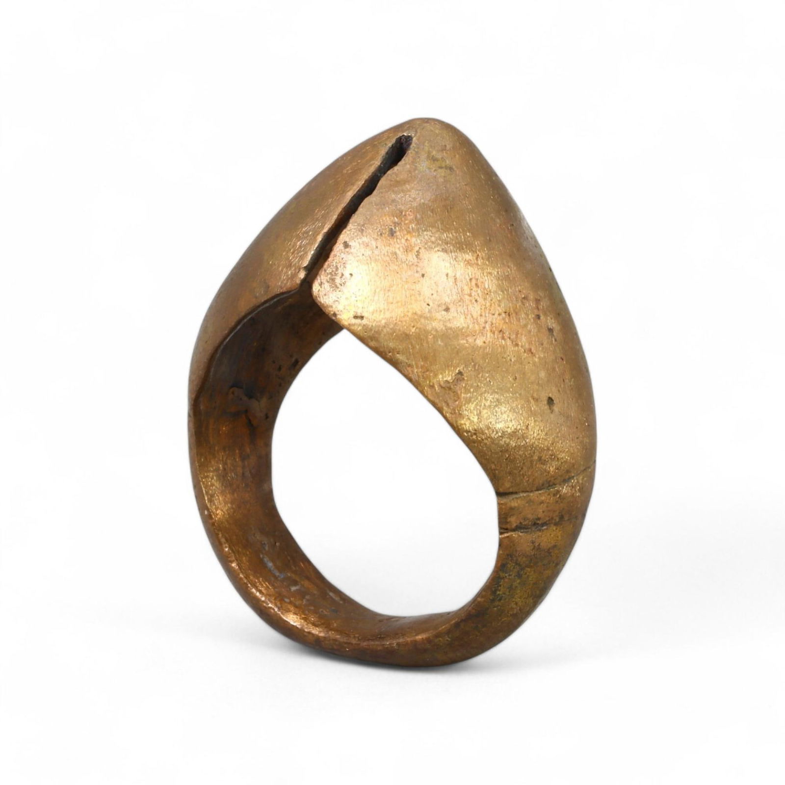 SARACEN ERA: Bronze Archer's Thumb Ring, 12th-15th Century CE (Size 13 US, 21 g) (1 of 2)