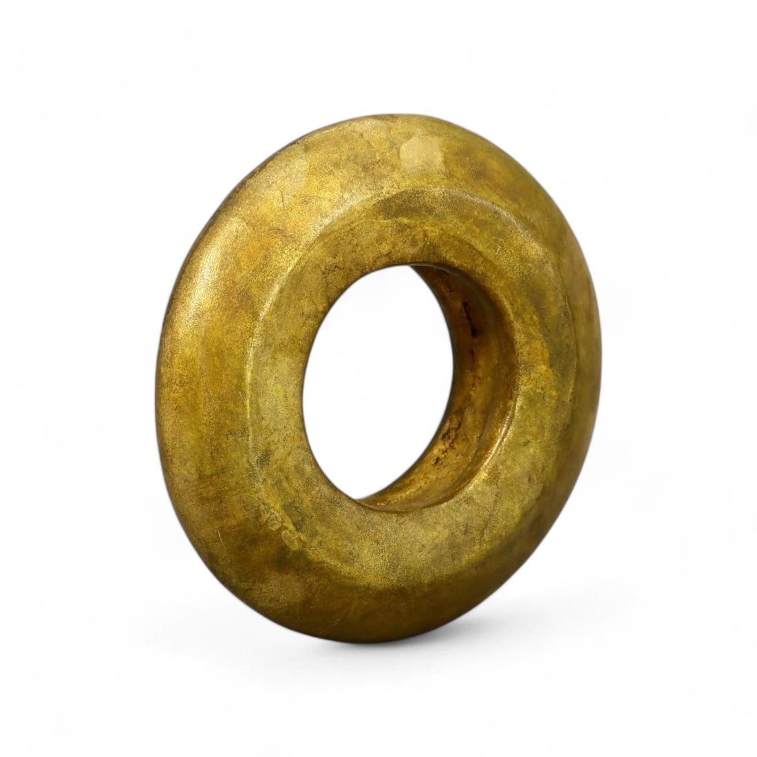 VIKING AGE: Gold-Gilt Bronze Proto-Money Ring, 9th-11th Century AD (126g, 5cm x 1.5cm) (1 of 2)
