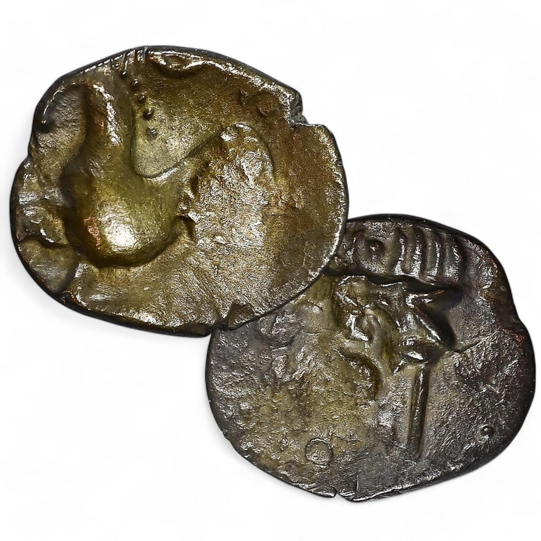 CELTIC TRIBAL SILVER COIN: Horse Motif, Circa 2nd-1st Century BCE (2g, 16mm) (1 of 3)