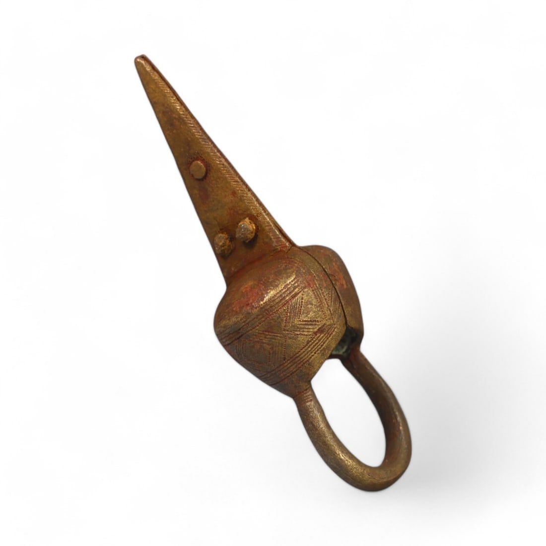 SARACEN ERA: Gilt Bronze Archer's Ring, 12th-14th Century CE (52g, Size 11 US) (1 of 2)