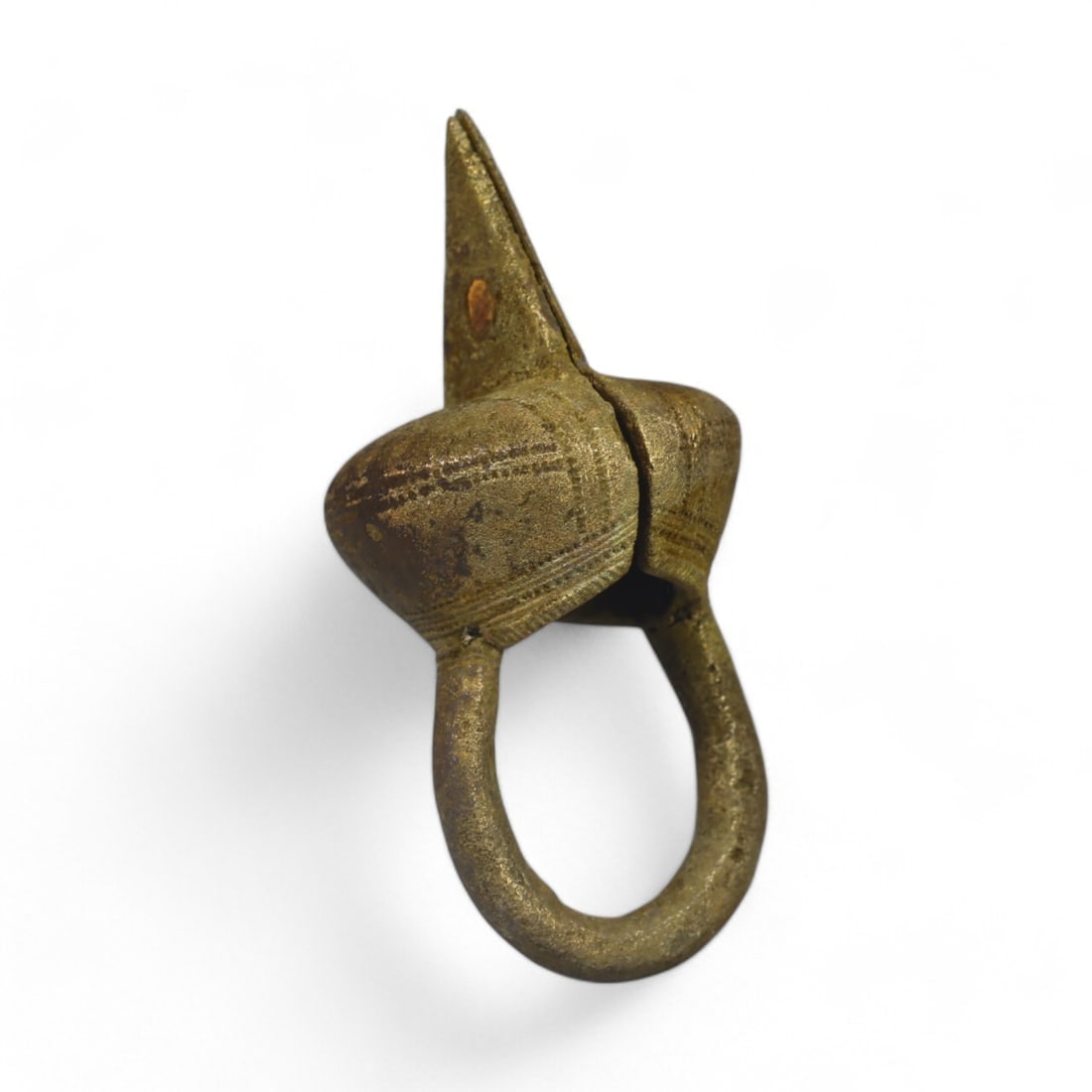 SARACEN ERA: Gilt Bronze Archer's Ring, 12th-14th Century CE (48g, Size 9.5 US) (1 of 2)