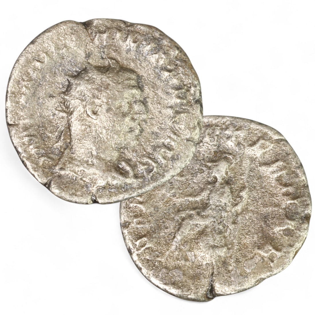 ANCIENT ROMAN: Antoninianus Coin of Aemilian, 253 CE (3.2g, 22mm): This silvered antoninianus, minted during the brief reign of Emperor Aemilian in 253 CE, features a radiate bust of the emperor on the obverse, symbolizing his authority and divine favor. The reverse 