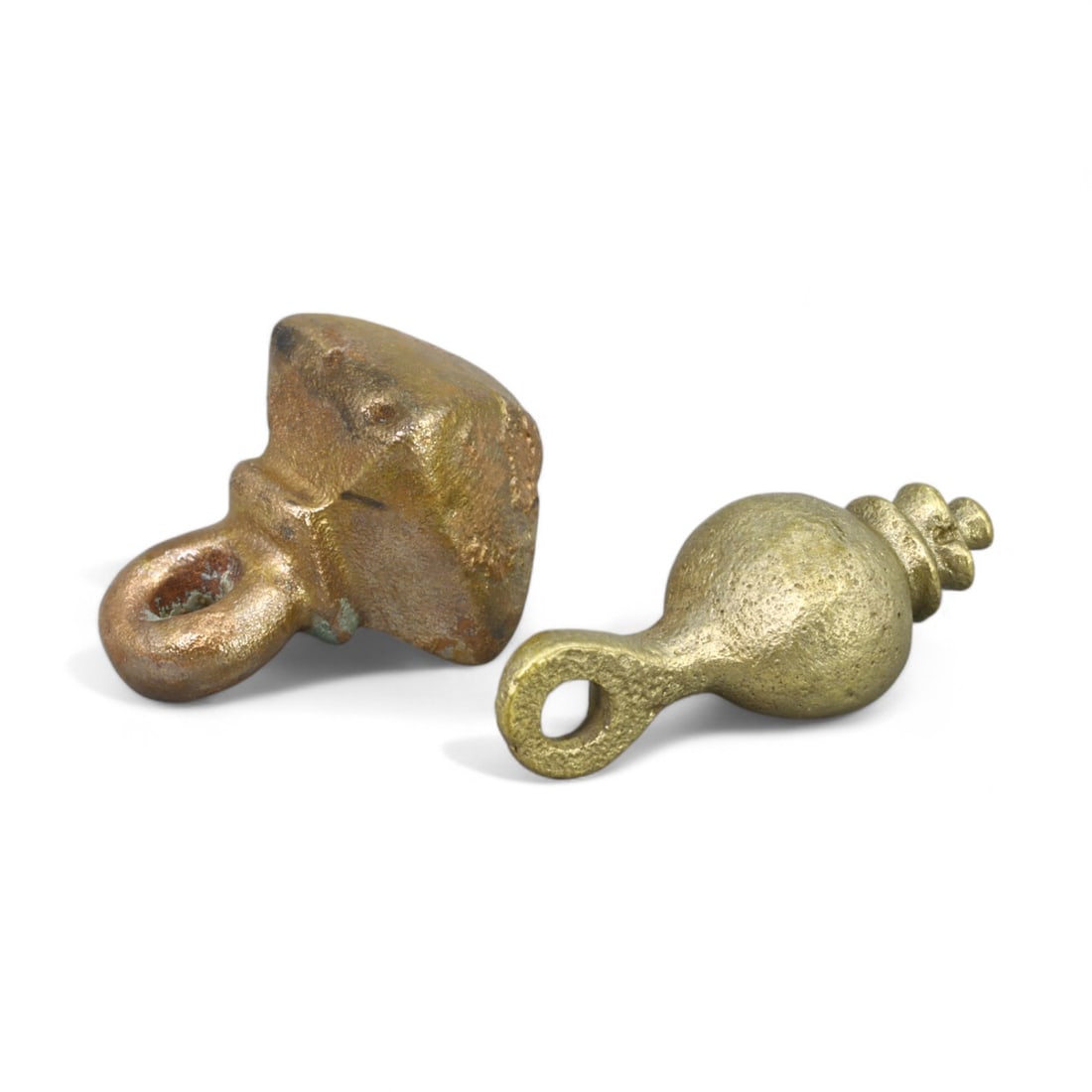 ROMAN ERA: Bronze Bell Pendants, 2nd-4th Century CE (16-20mm, 9g, Set of 2) (1 of 2)
