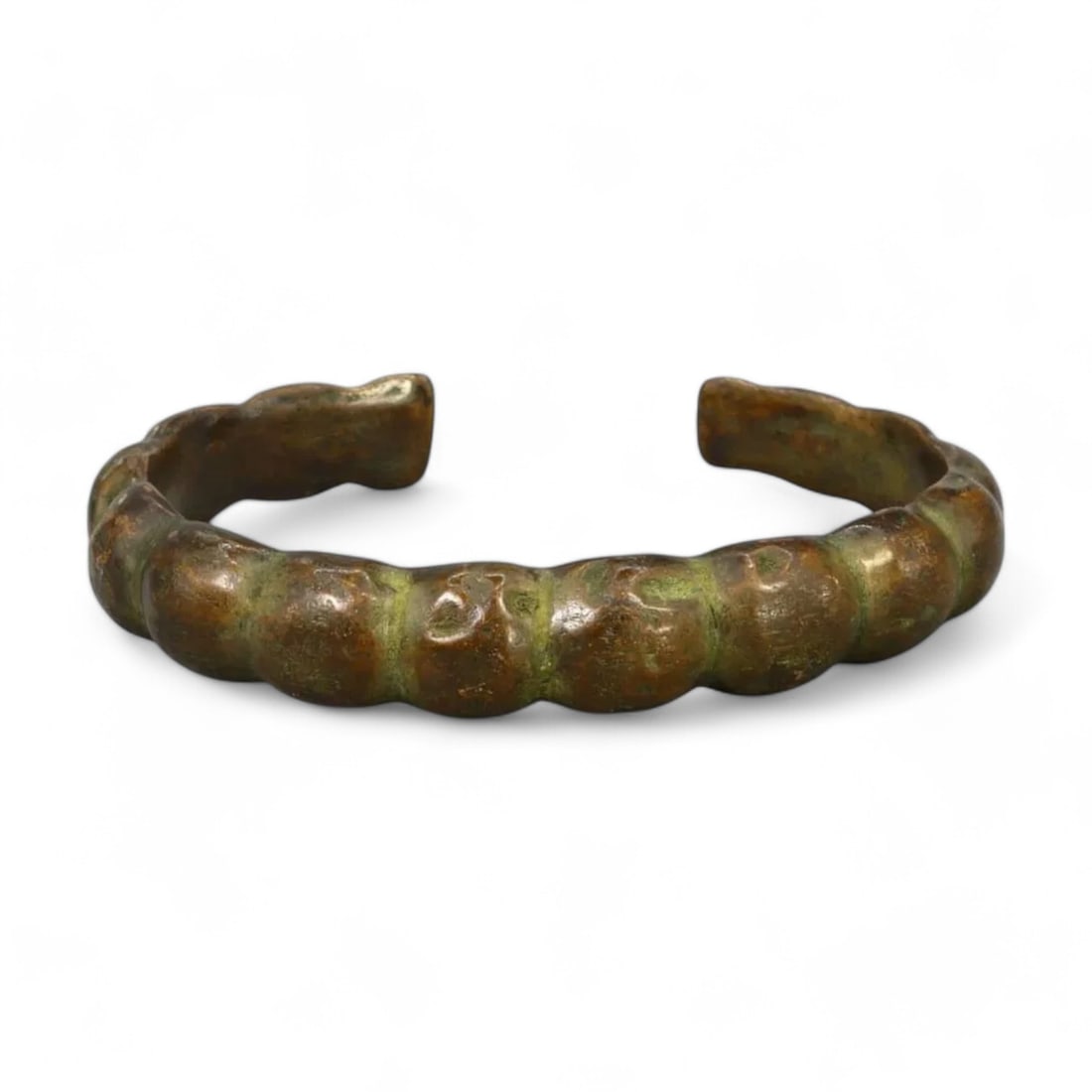 SASANIAN: Bronze Ribbed Bracelet, 5th-7th Century CE (54g, 5.5x1.3cm) (1 of 2)