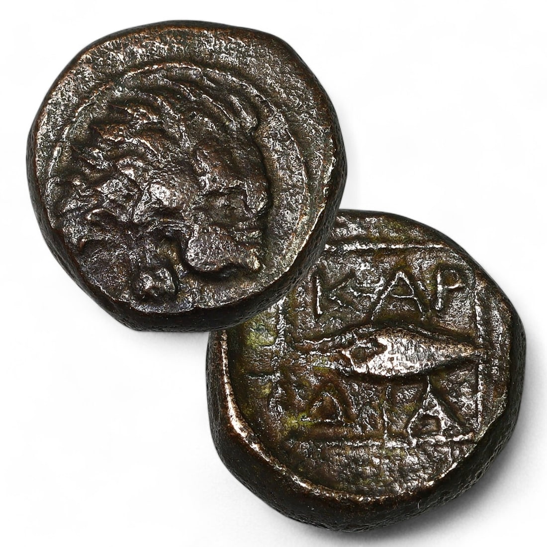 Ancient Greek Coin: Bronze AE10 Coin, Likely Karia, 4th-2nd Century BCE (2g, 10mm) (1 of 3)