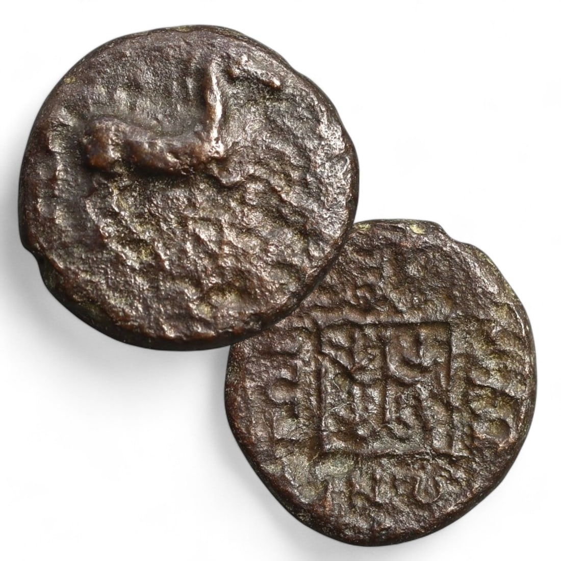 THRACE: AE13 Bronze Coin of Maroneia (3g, 14mm): This small bronze coin from the ancient city of Maroneia in Thrace features an obverse depicting a horse, a symbol closely associated with the city's prominence in trade and agriculture. The reverse s
