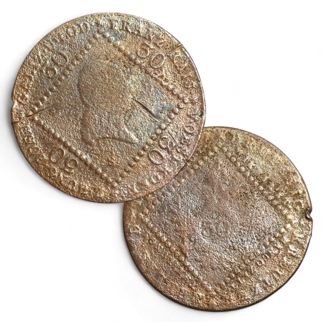 AUSTRIAN EMPIRE: Copper 30 Kreuzer Coin, Mintmark "S" - Smolnik, 1800s (Francis II) (1 of 3)