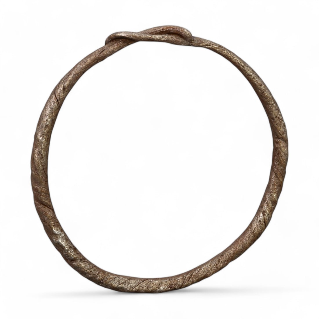 AFRICAN IRON BRACELET: Twisted Design, Sub-Saharan Africa (9.5cm) (1 of 3)