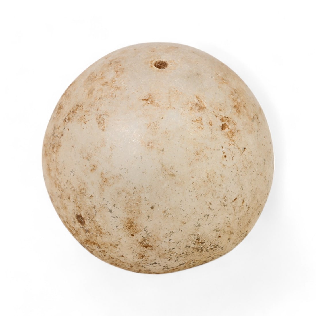 SILK ROAD ROCK CRYSTAL SPHERE: Ancient Trade Object, Central Asia (63g, 36mm) (1 of 3)