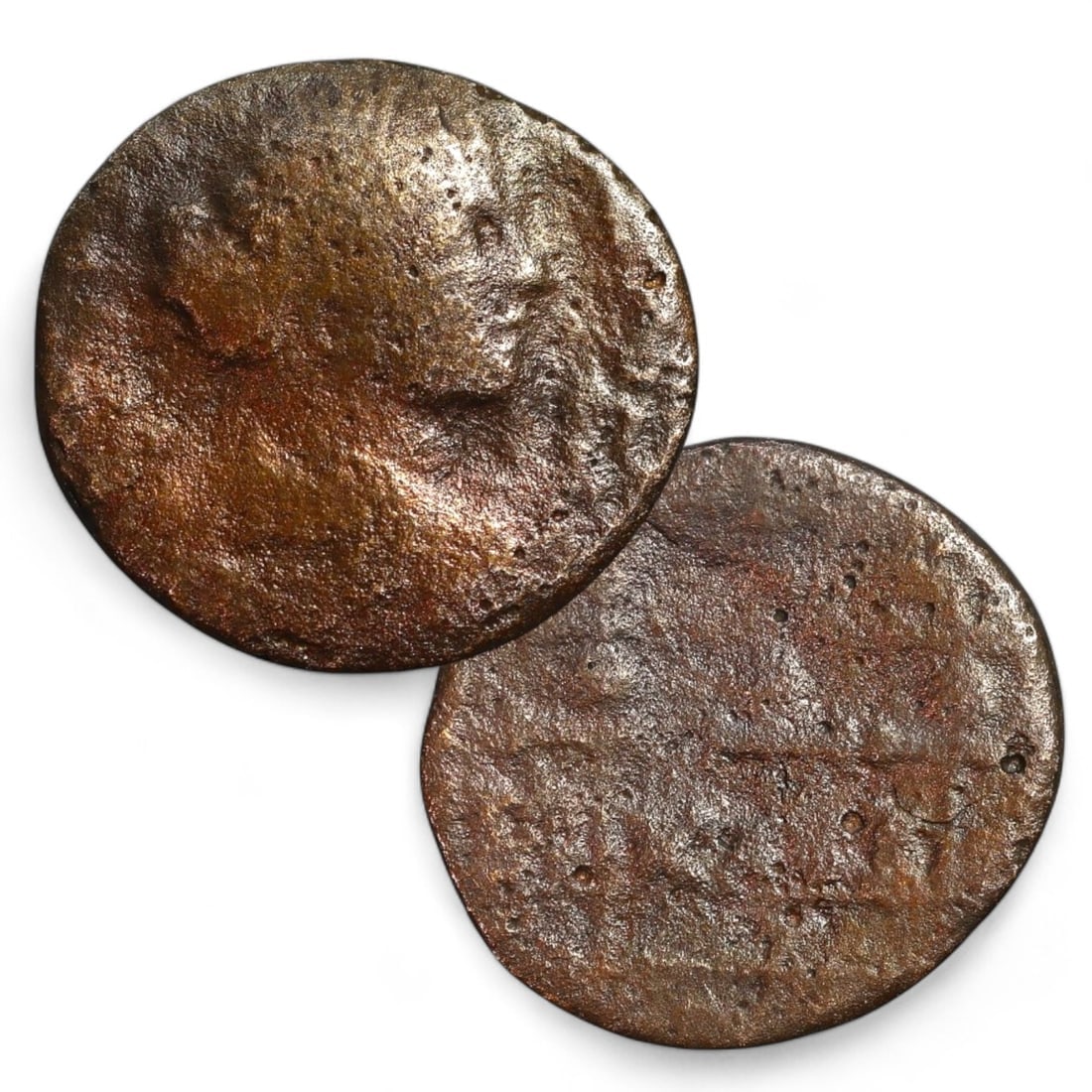 ROMAN PROVINCIAL: AE19 Bronze Coin (3g): This Roman Provincial bronze coin, weighing 3g and measuring 19mm, demonstrates the localized coinage issued in the Roman provinces. The obverse likely features the bust of an emperor or a member of t