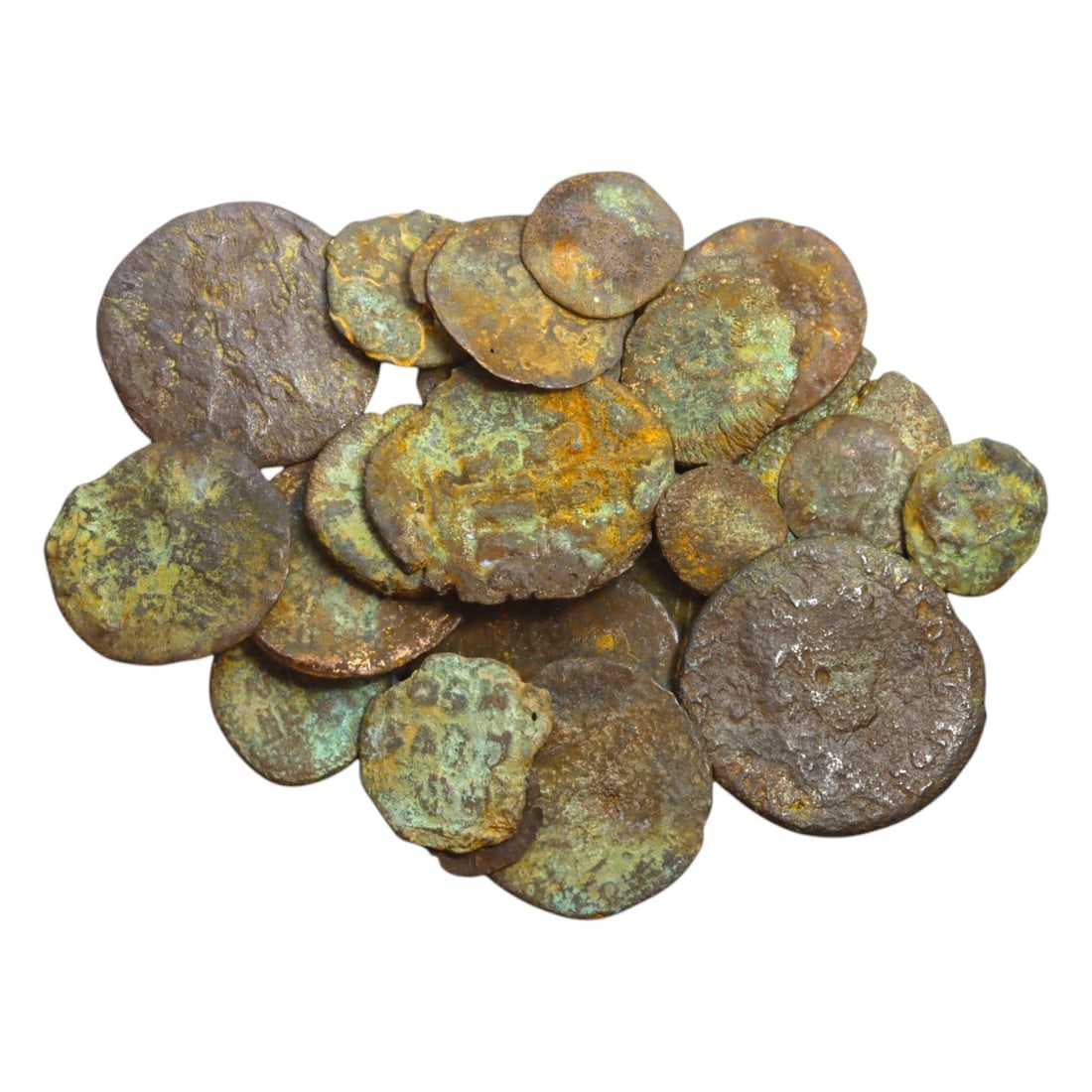 LOT: 25 Roman AE Coins, Mixed Types, 1st-4th Century CE (104g, 14-30mm) (1 of 1)