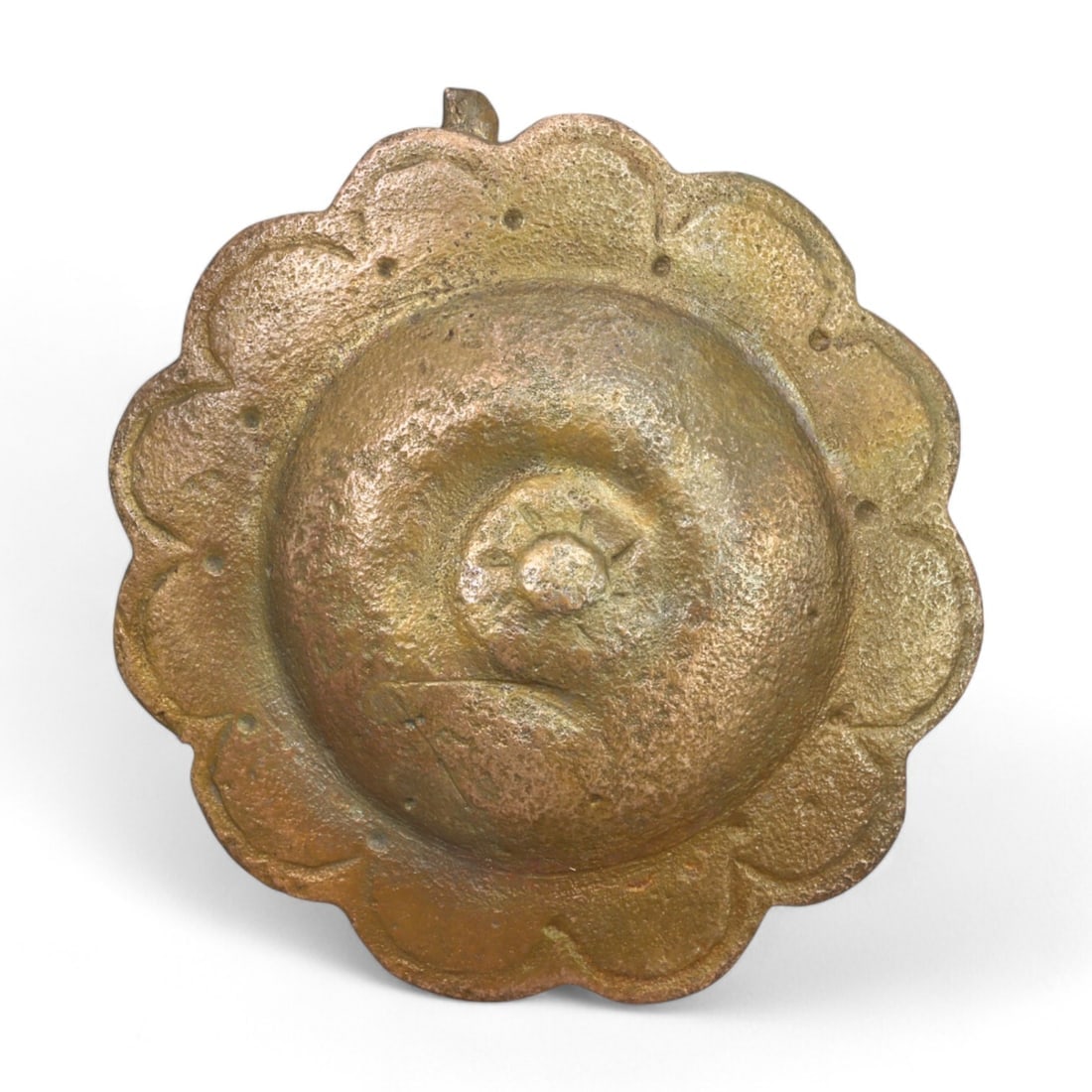 BRONZE BROOCH: Floral Cast Bronze Decorative Brooch, Europe (19g, 4cm) (1 of 2)