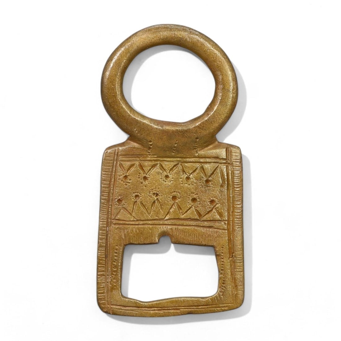 AFRICAN BRONZE PROTO-MONEY: West Africa, Likely 18th-19th Century (51g, 7.5cm) (1 of 2)