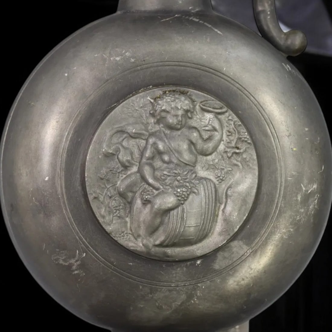 GUGGISBERG LUGANO Pewter Vessel, Switzerland (990g, 38x13cm) (1 of 4)