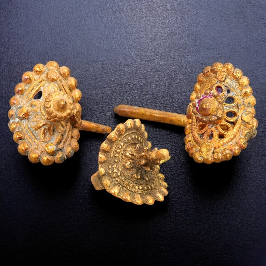 BYZANTINE ARCHER RINGS: Gilt Bronze Finger Guards (159g, 5-8cm) (1 of 2)