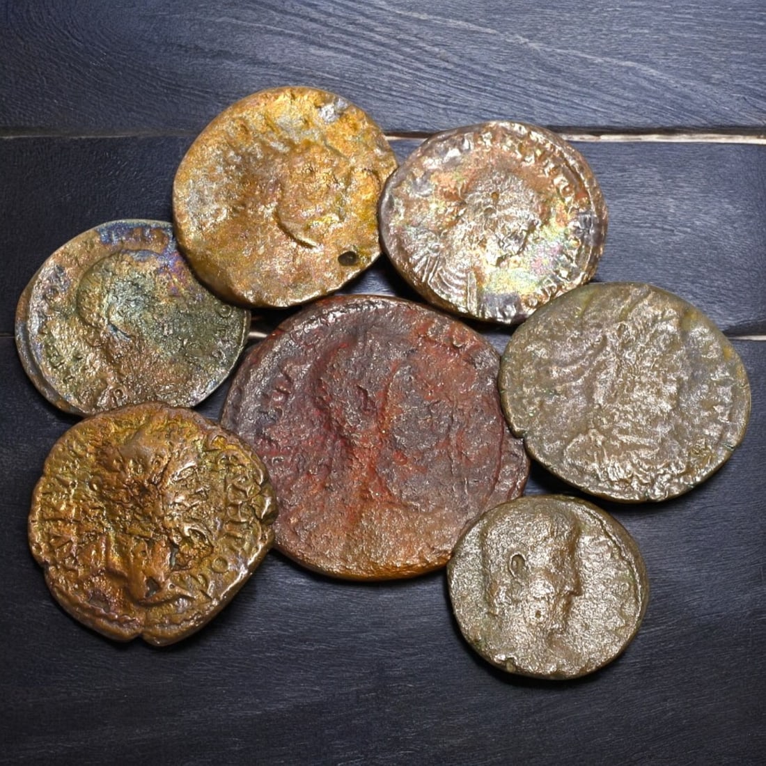 ROMAN EMPIRE: Mixed AE Coins (7 Pieces, 14-23mm, 17g) (1 of 2)