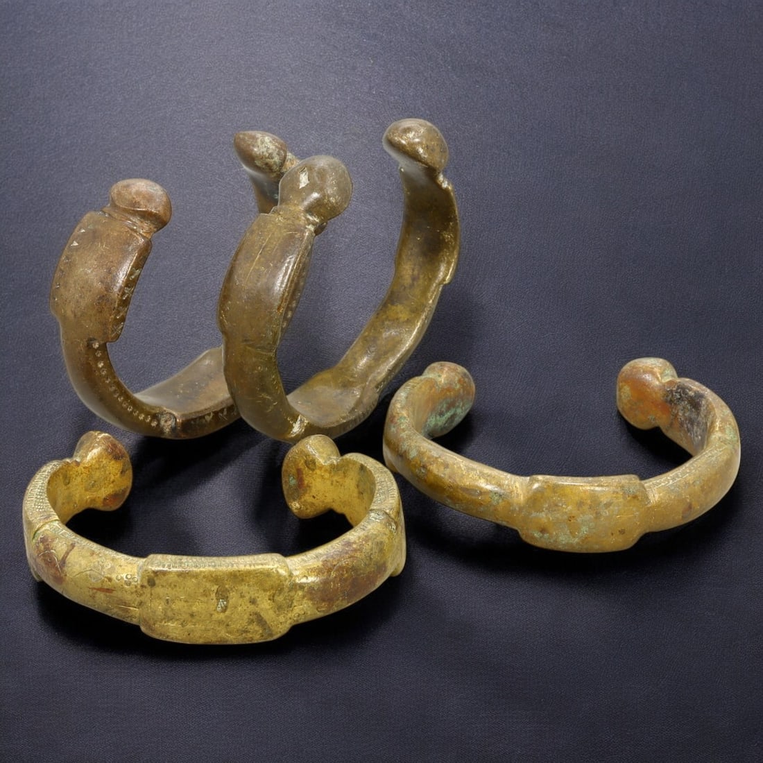 AFRICAN BRONZE CURRENCY BRACELETS: Ornamental Trade Items, West Africa (627g, 8cm) (1 of 1)