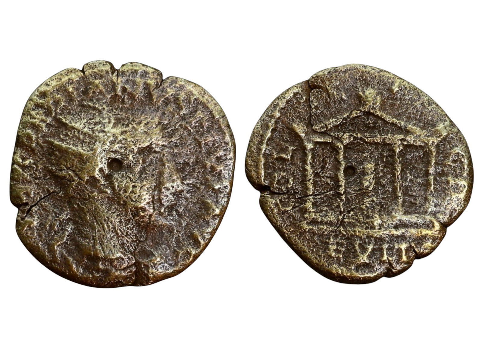 THRACE, Hadrianopolis - AE19 of Gordian III, ca. AD 238-244: A well-worn but historically intriguing provincial bronze (AE19, 4g) from Hadrianopolis (modern Edirne, Turkey), issued under Emperor Gordian III (AD 238-244). The obverse, though heavily worn, likely