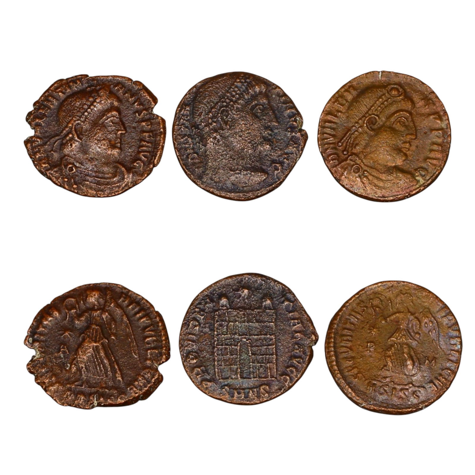 LOT OF 3 ANCIENT ROMAN IMPERIAL BRONZE COINS, 16-17mm, 7.8g (1 of 3)