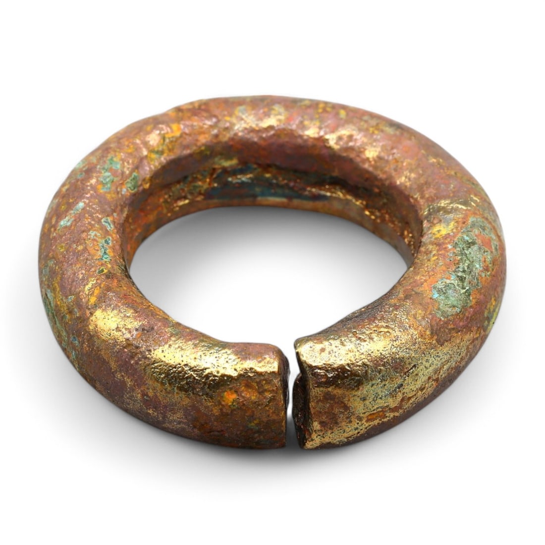 ANCIENT EUROPE: Celtic Bronze Ring Money, 30mm, 30g (1 of 2)