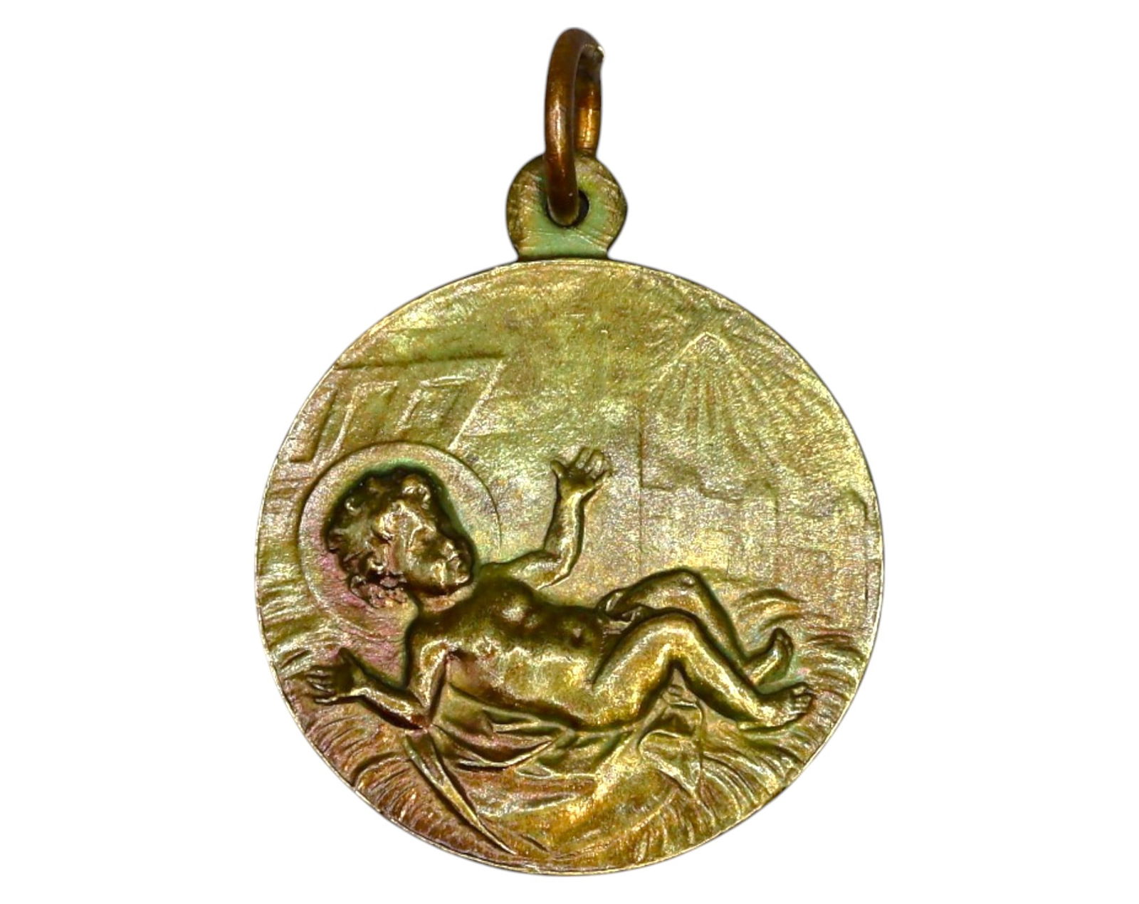 FRANCE: Nativity Medal - Infant Jesus with Halo, Early 20th Century (1 of 3)