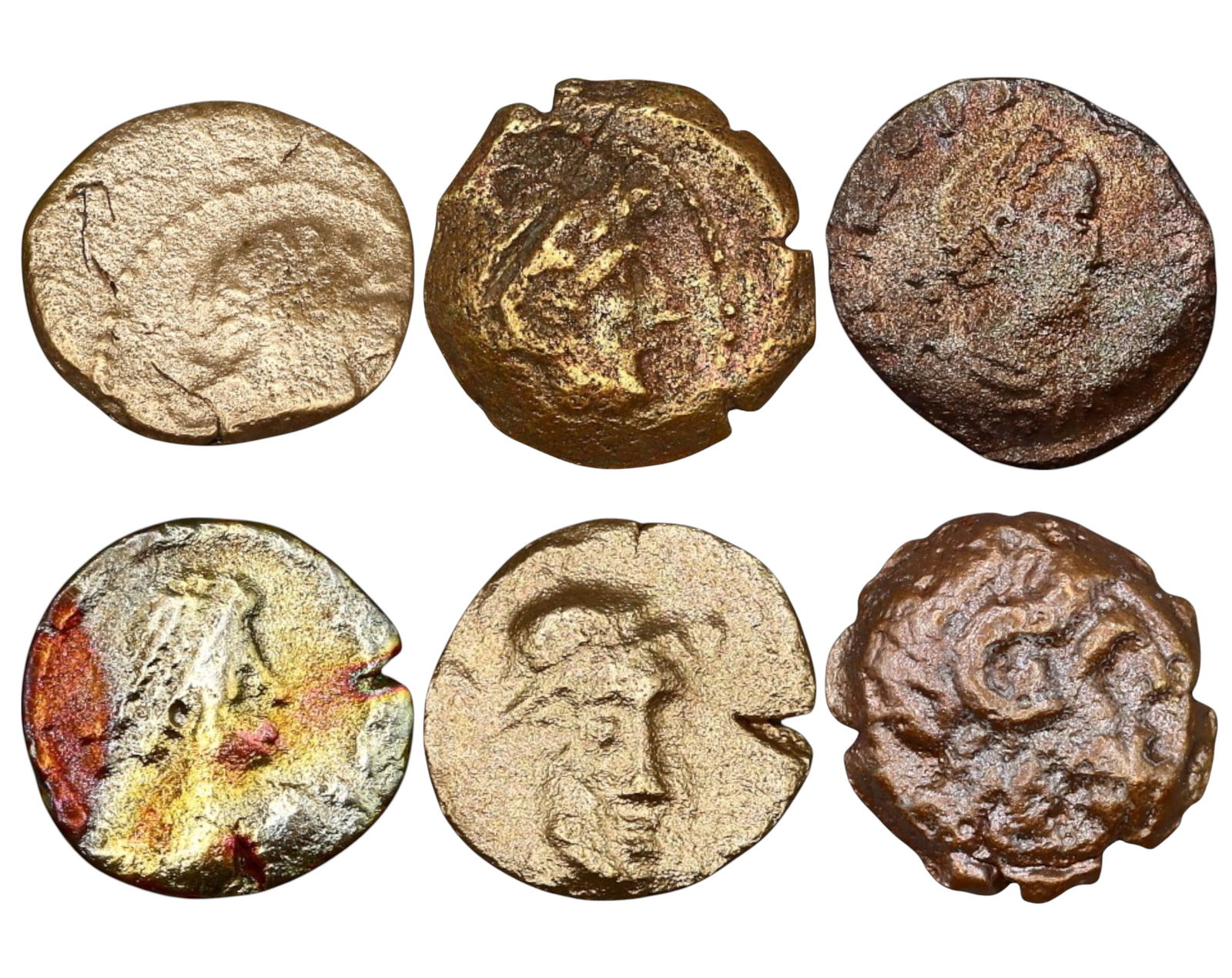 ROMAN EMPIRE: Lot of 6 AE Minims - Late Imperial & Provincial Issues, 11-12mm (1 of 3)