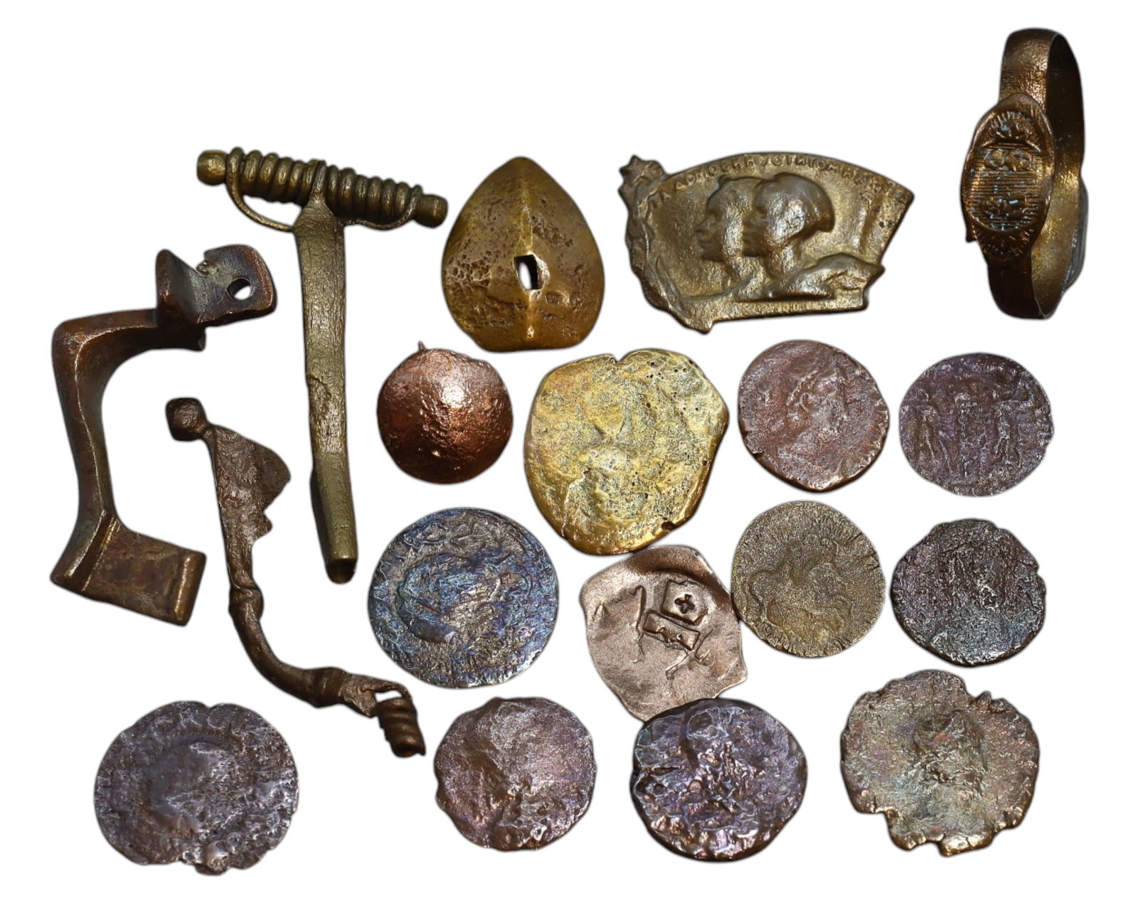 ANCIENT & MEDIEVAL: Mixed Bronze Relics & Coins - 18 Pieces, Various Periods (1 of 1)