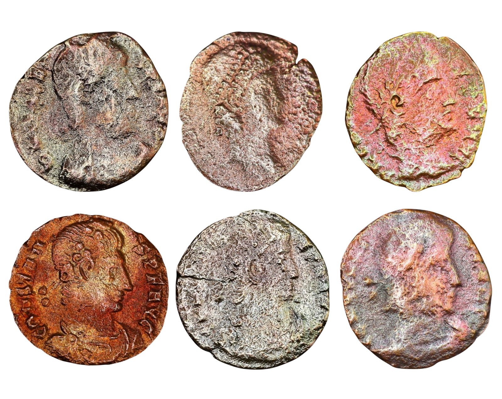 ROMAN EMPIRE: Constantinian Bronze AE3/AE4 - 6-Coin Lot (15-17mm) (1 of 3)