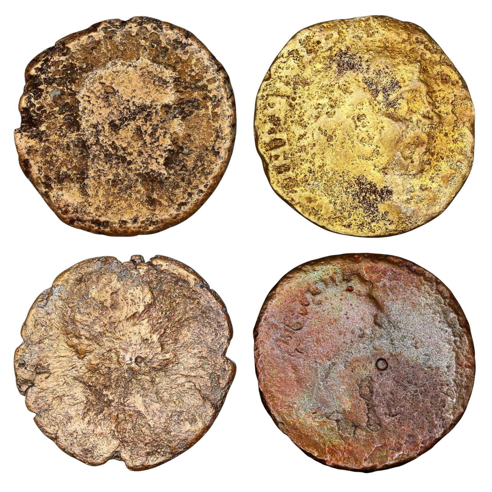 ROMAN EMPIRE: Lot of 4 Bronze Coins - Imperial and Provincial Issues, 27-29mm (1 of 3)