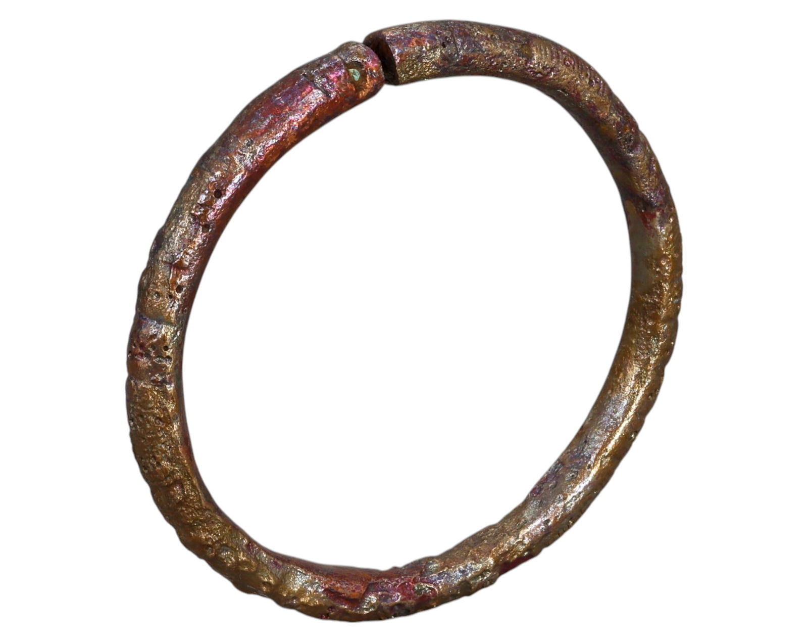 ANCIENT CELTIC: Cast Bronze Ring Money (Celtic Currency), c. 800-100 BCE (1 of 2)