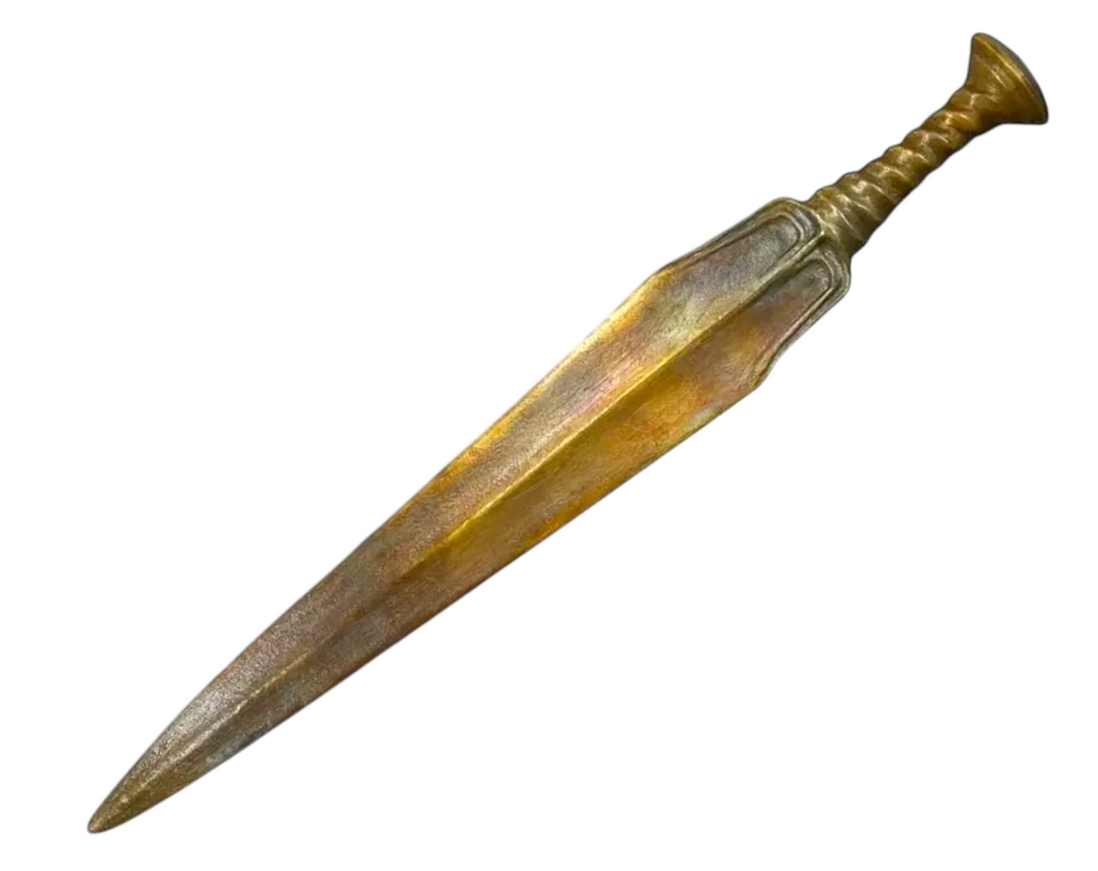 ANCIENT PERSIA: Laristan Bronze Sword - Bifacial Blade, Crescent Guard, c. 1200-800 BCE (1 of 4)