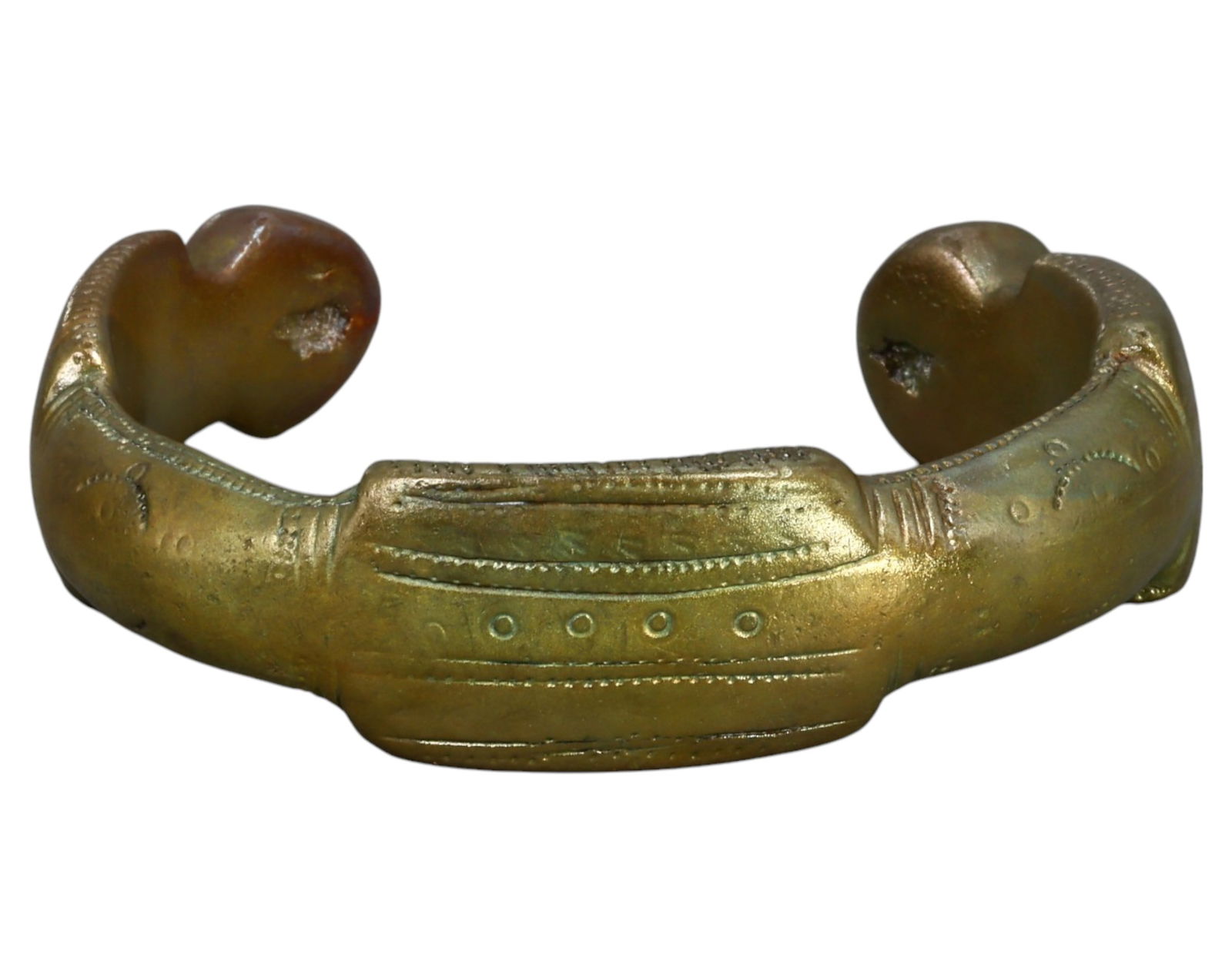 WEST AFRICA: Decorated Manilla Trade Currency - Bronze, 18th-19th Century (1 of 4)