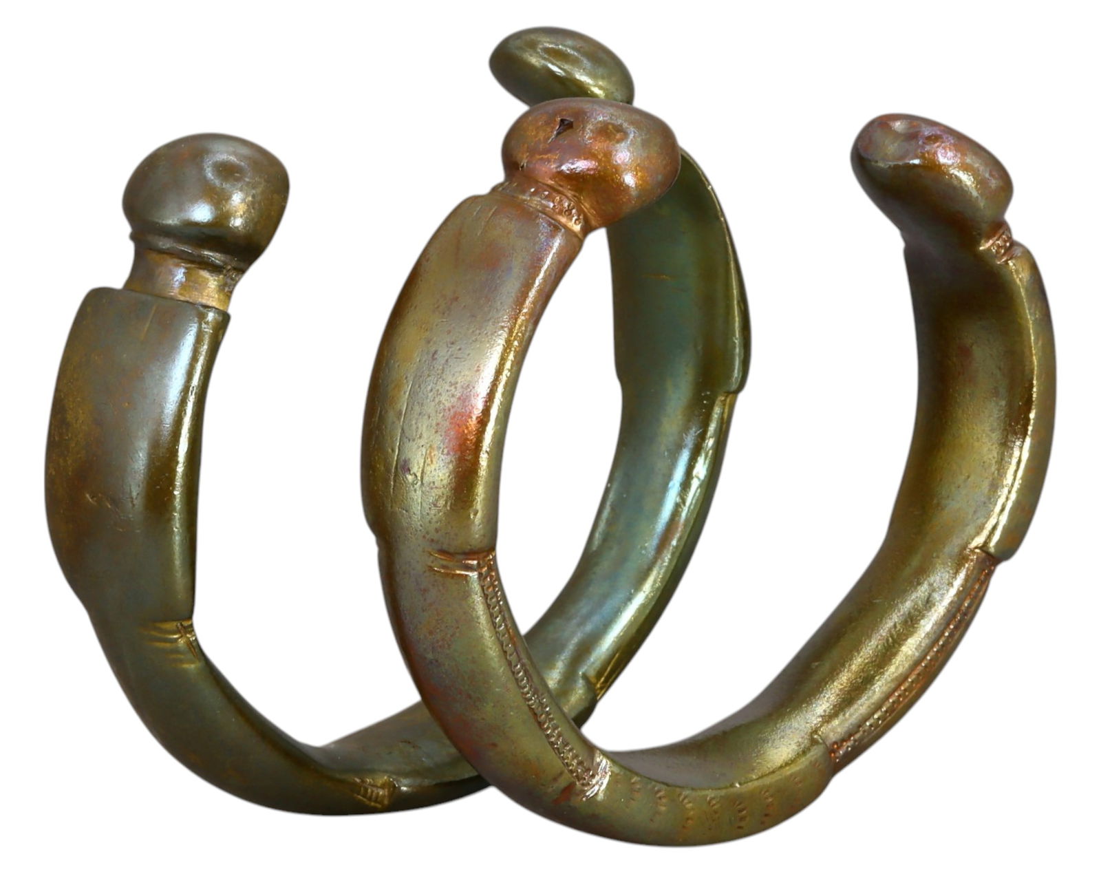 WEST AFRICA: Manilla Trade Currency - Bronze, 18th-19th Century (Pair) (1 of 2)