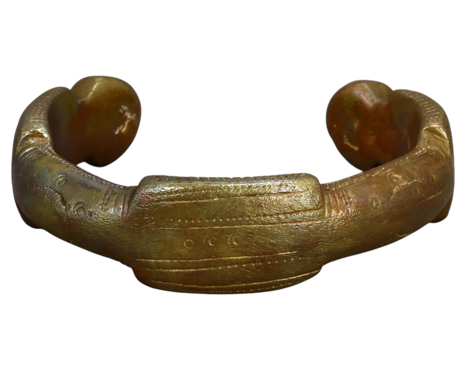 NIGERIA: Queen Manilla - Cast Bronze, Faceted, 19th-20th Century (1 of 4)