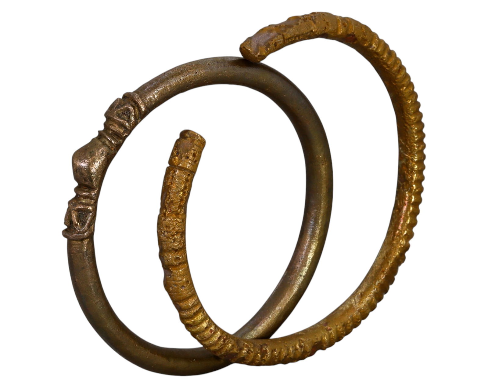 NIGERIA: Pair of Prince Manillas - Bronze Currency, 19th-20th Century (1 of 2)