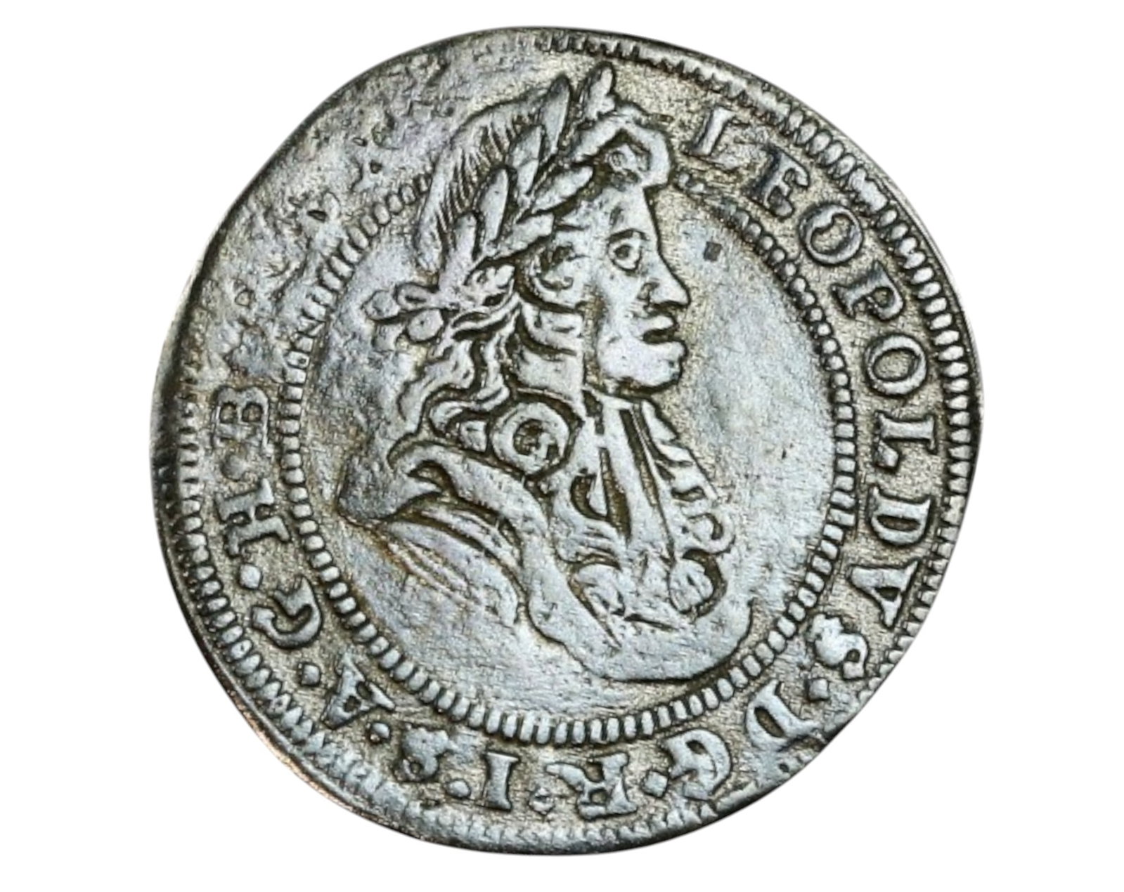 HOLY ROMAN EMPIRE: Leopold I (1658-1705) - 1 Kreuzer, 1697, Opole Mint: A well-preserved 1 Kreuzer from the reign of Leopold I, minted in 1697 at the Opole Mint (Silesia). Struck in billon (low-grade silver alloy), the coin measures approximately 17mm and weighs 0.9g. The