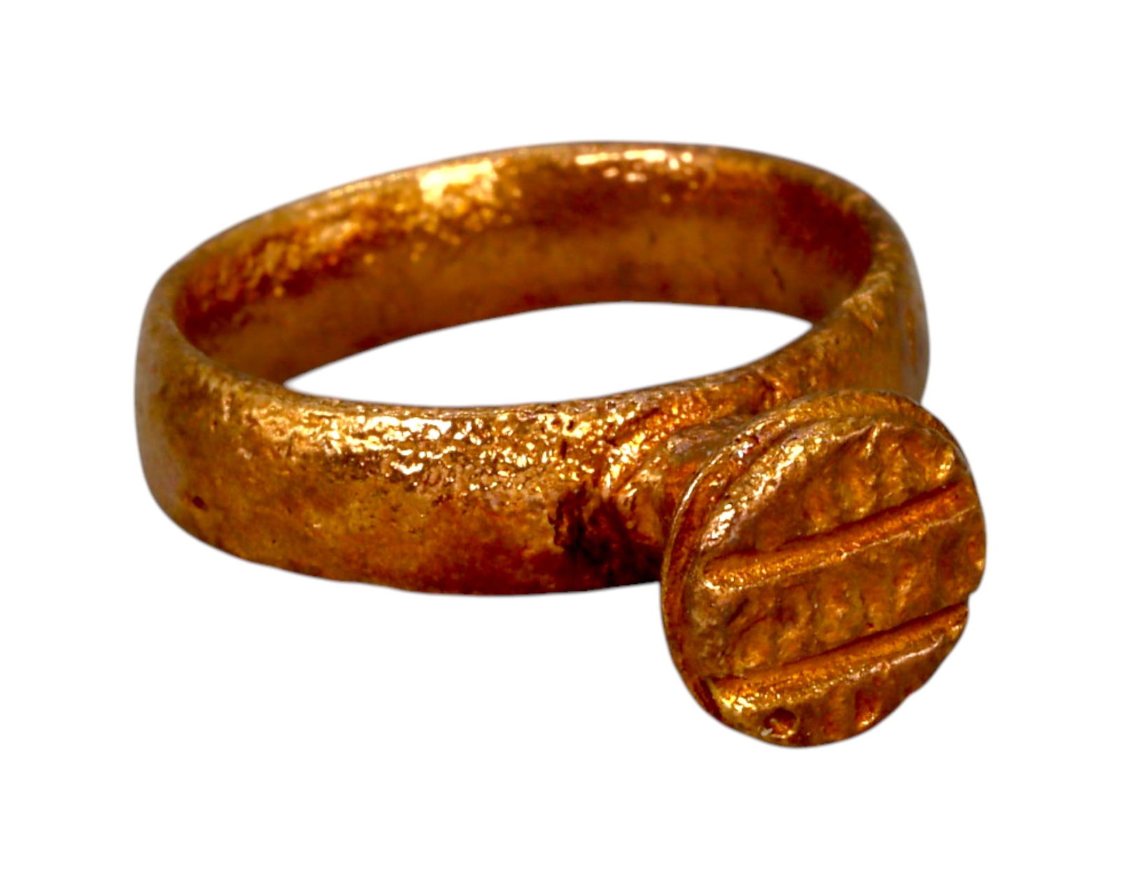 MEDIEVAL EUROPEAN: Bronze Rotating Bezel Ring - Viking/Nomadic Influence, 9th-12th Century (1 of 2)