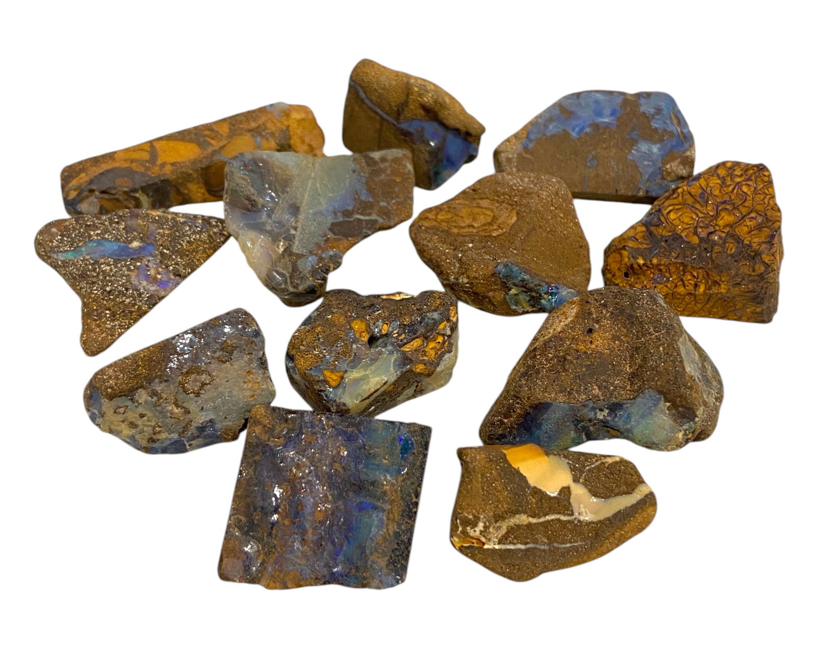 AUSTRALIAN MATRIX BOULDER OPAL - Rough Lot, 53g, 1.5-2.5cm Each (1 of 4)