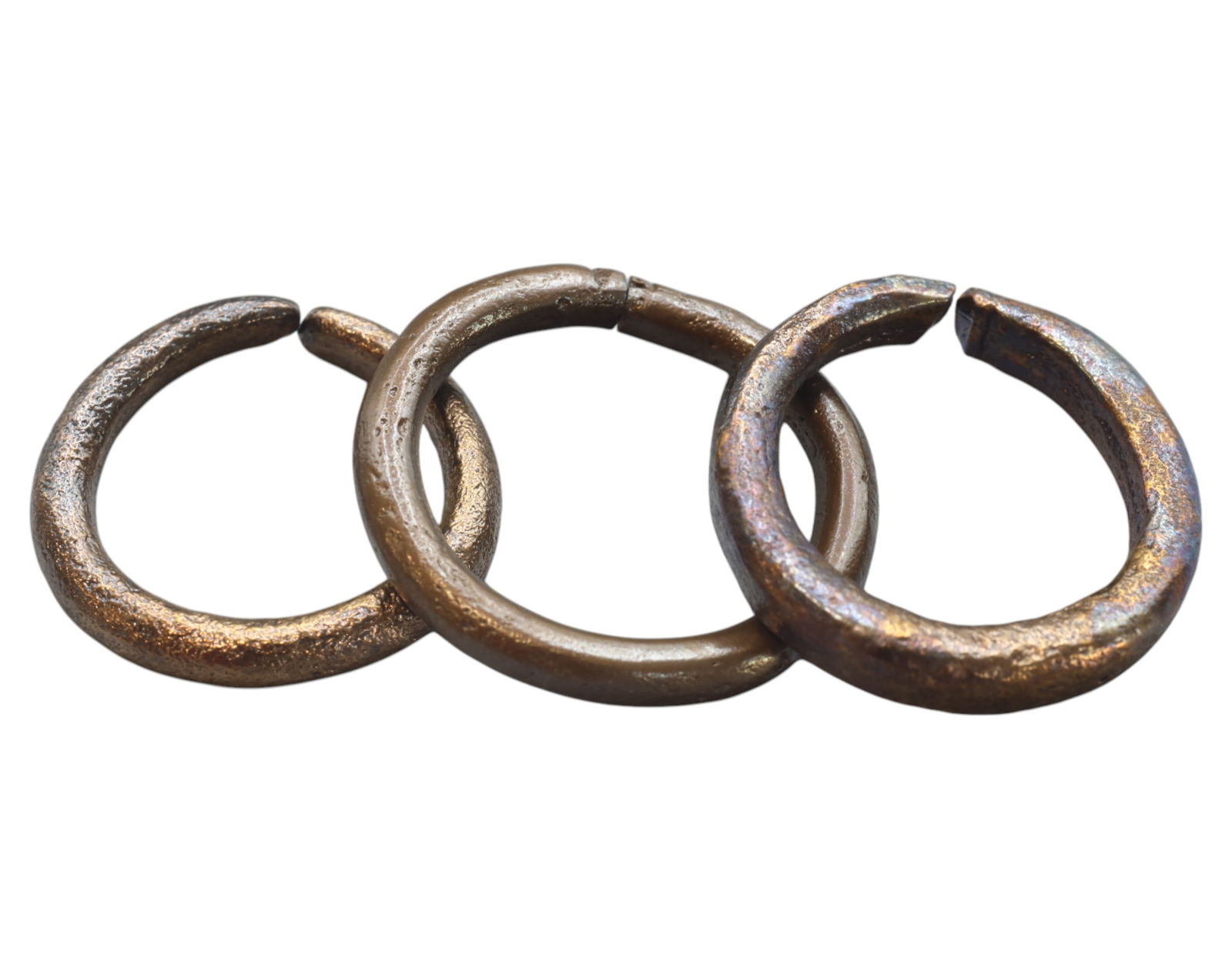 VIKING AGE: Bronze Proto Ring Money - 8th-10th Century, Set of Three (1 of 2)