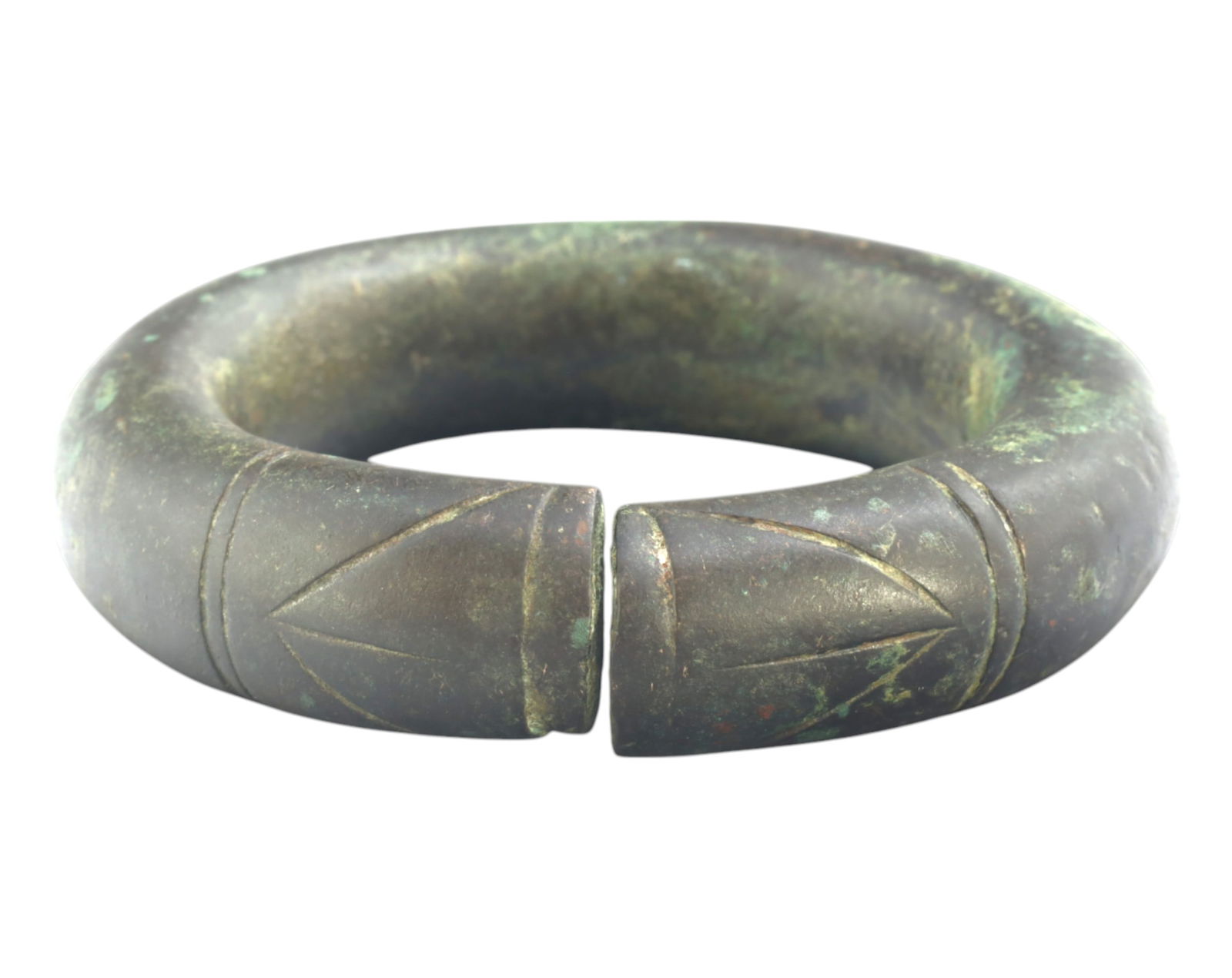 WEST AFRICA: Bamum Heavy Bronze Currency Bracelet - 19th-20th Century, 8.6cm, 427g (1 of 4)