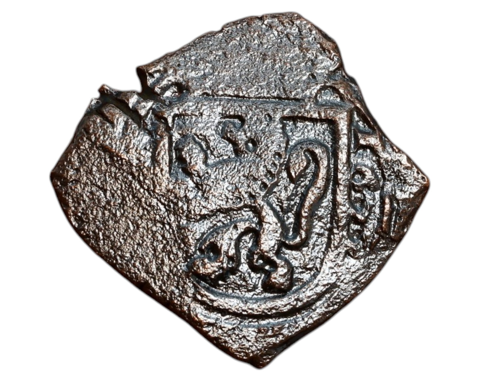 FELIPE IV (1621-1655). 8 Maravedis Coin. (Ae. 6.27g / 21mm). 1622. Sevilla. (Cal-2019-397). Very: A well-preserved 8 Maravedis Coin struck under Philip IV (1621-1665), minted in Seville in 1622. Weighing 5.6g and measuring 24x25mm, this copper coin features a crowned monogram of Philip IV within a