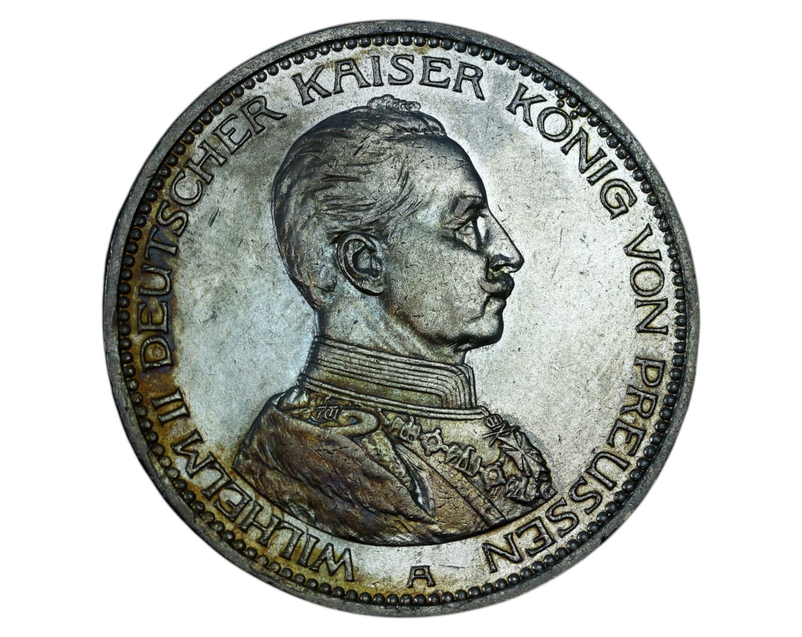 GERMANY: German Empire - 5 Mark, 1913 A "Prussia" Silver Coin (1 of 4)