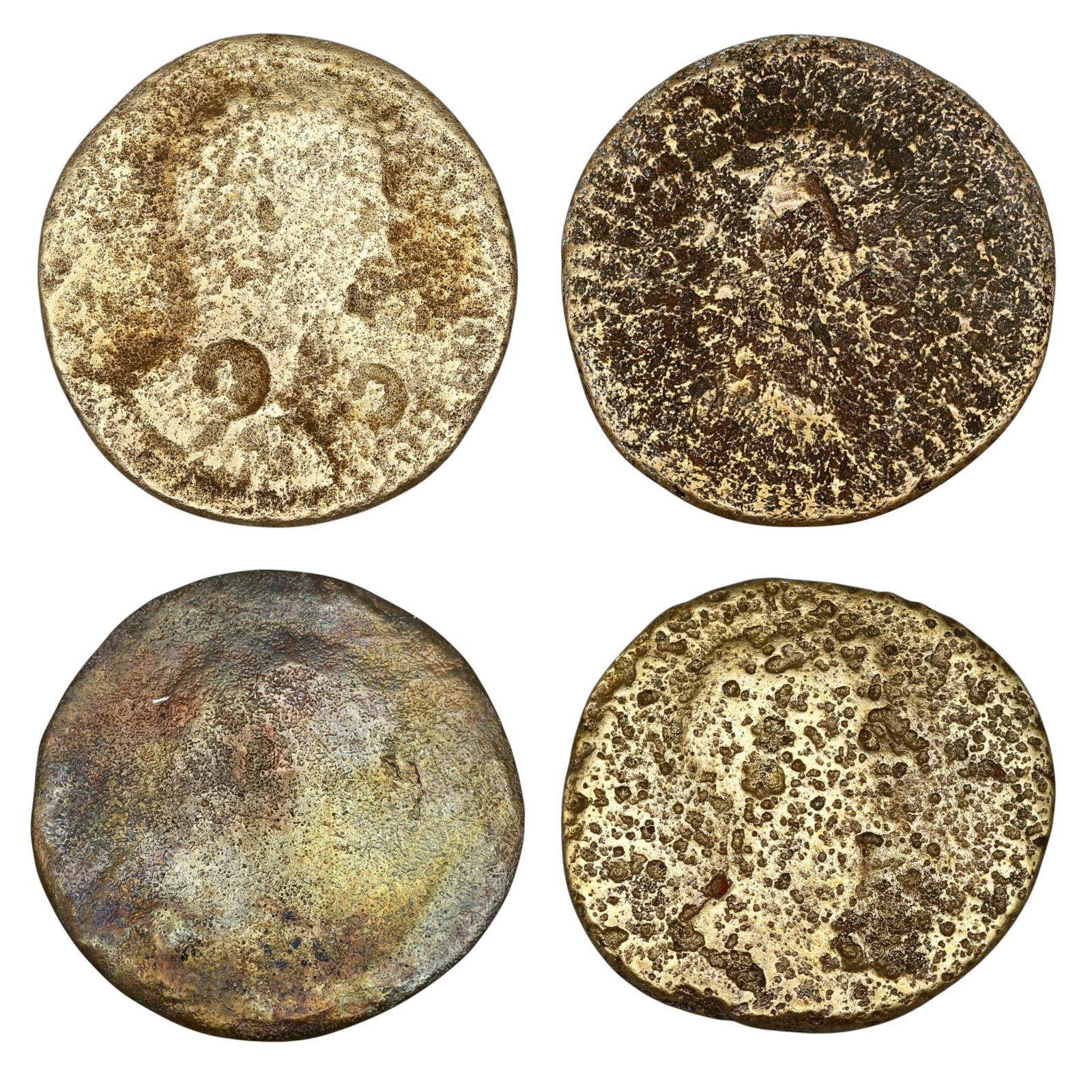 ROMAN EMPIRE: Lot of 4 Bronze Sestertii Coin- Imperial Issues, 32-33mm (1 of 3)