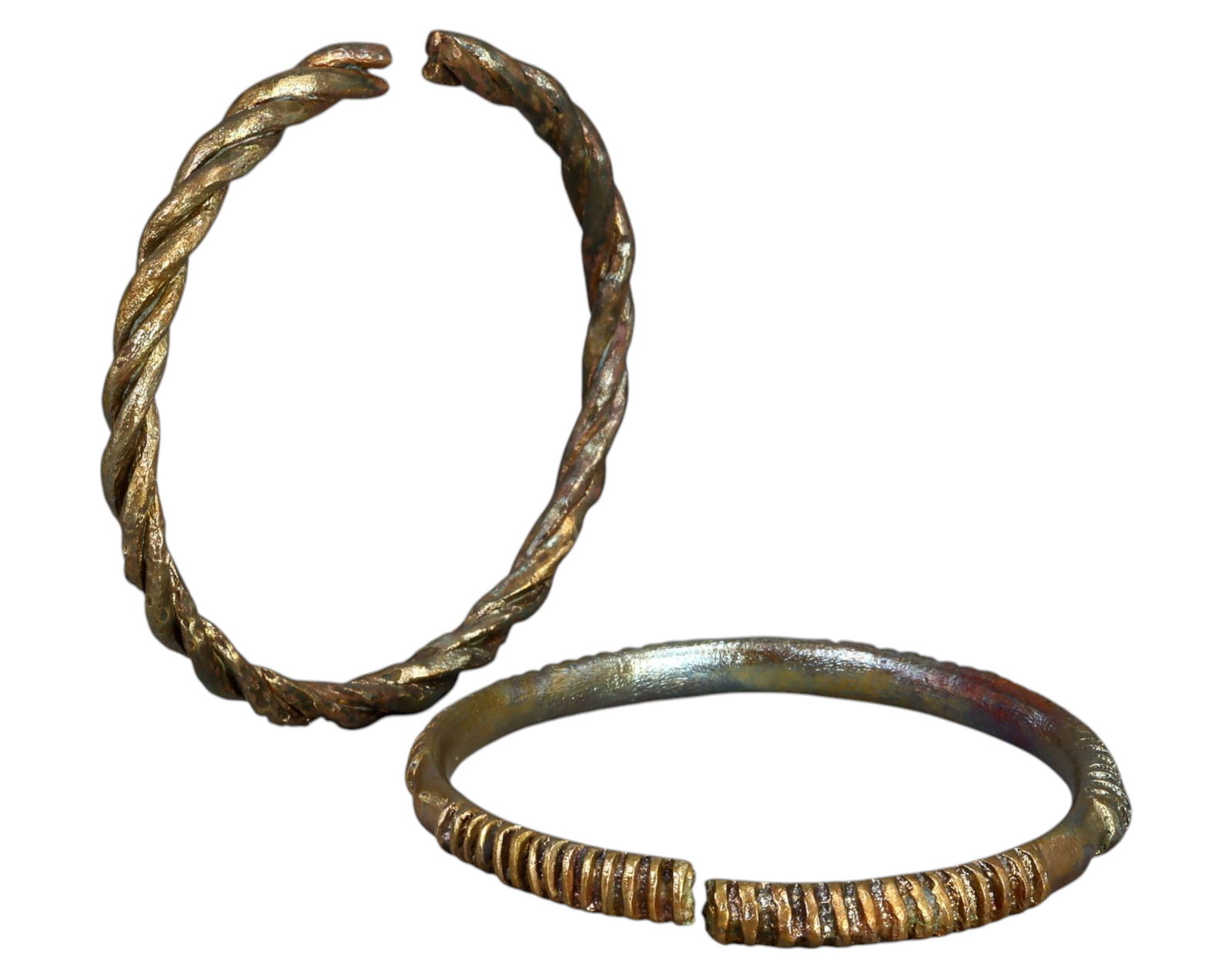 WEST AFRICA: Edo-Benin Kingdom Brass Currency Manillas (Pair), c. 16th-19th Century (1 of 1)