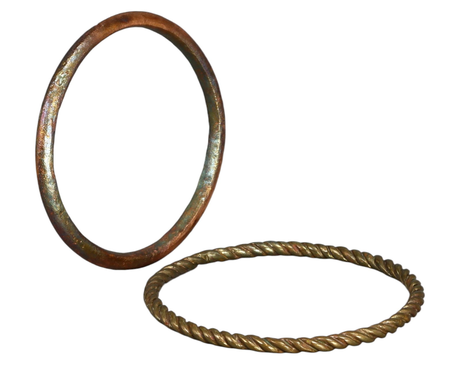 WEST AFRICA: Edo-Benin Kingdom Brass Currency Manillas (Pair), c. 16th-19th Century (1 of 1)